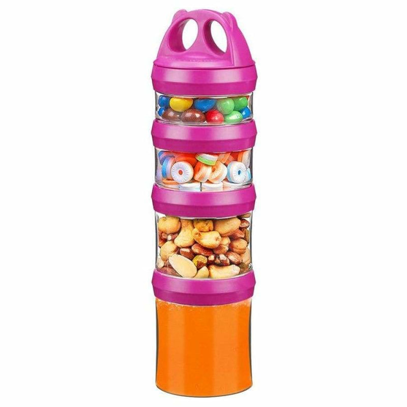 Ultra Diet Portion Control Container Set, Stackable and Detachable, Leak-Proof, Ideal for Weight Control or Storing Food, Snacks or Protein Powders