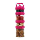 4 Compartment Twist Lock, Stackable, Leak-Proof, Food Storage, Snack Jars & Portion Control Lunch Box by BariatricPal 
