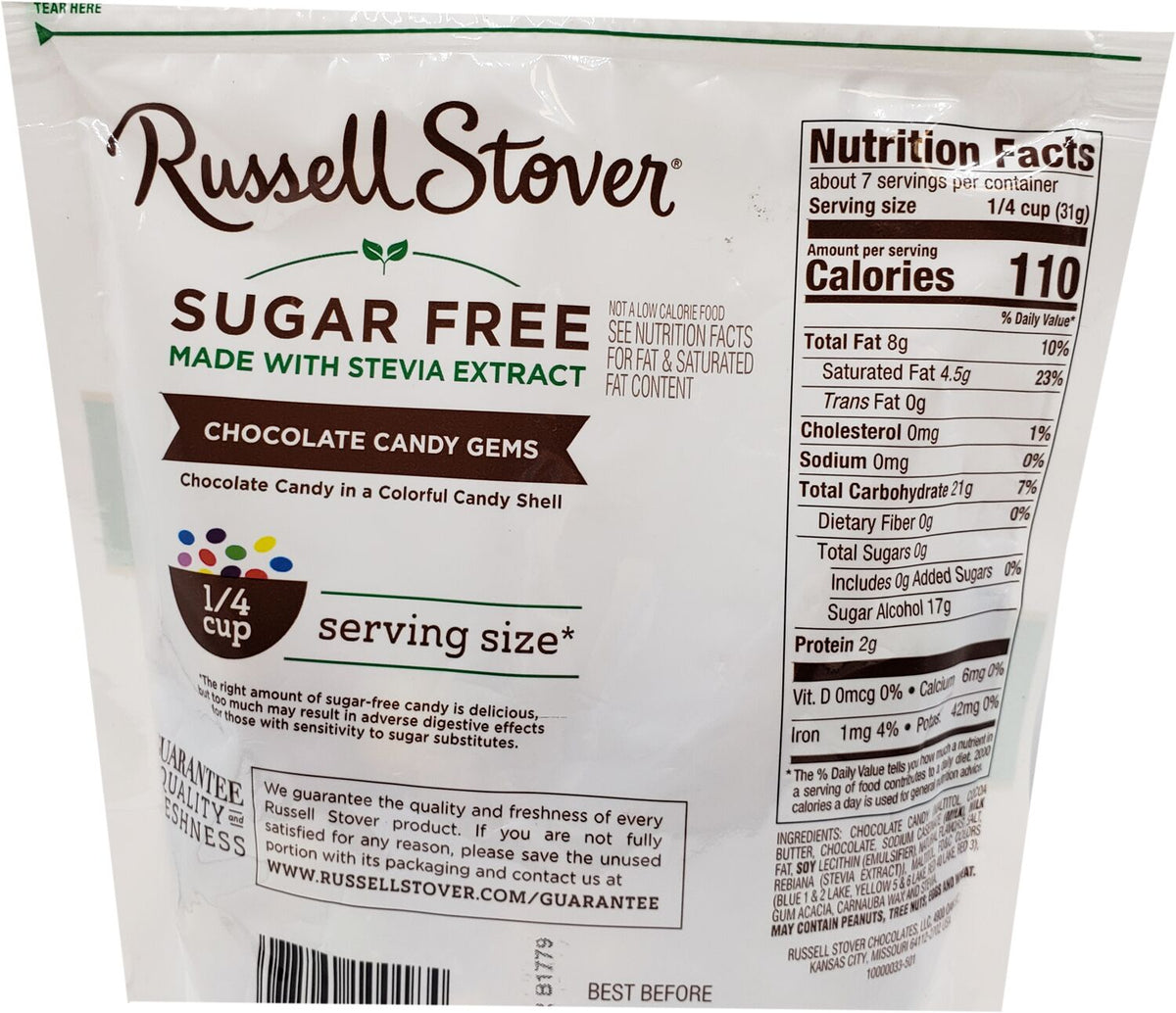 Russell Stover Sugar Free Chocolate Candy Gems oz by Russell