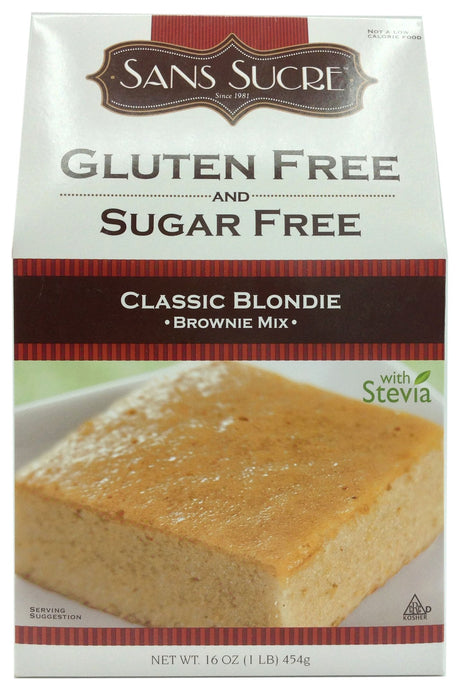 Sans Sucre Gluten Free and Sugar Free Brownie Mix - 16 oz. / Classic Blondie