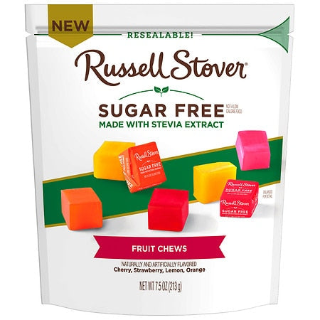 Russell Stover Sugar Free Fruit Chews 7.5 oz. bag