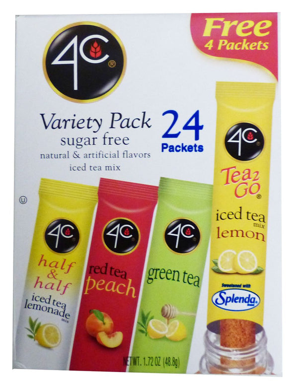4C Sugar Free Iced Tea Drink Mix Sticks (24 stick box) 