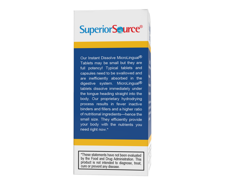 Superior Source L-Theanine 200 mg MicroLingual® Instant Dissolve Tablets 