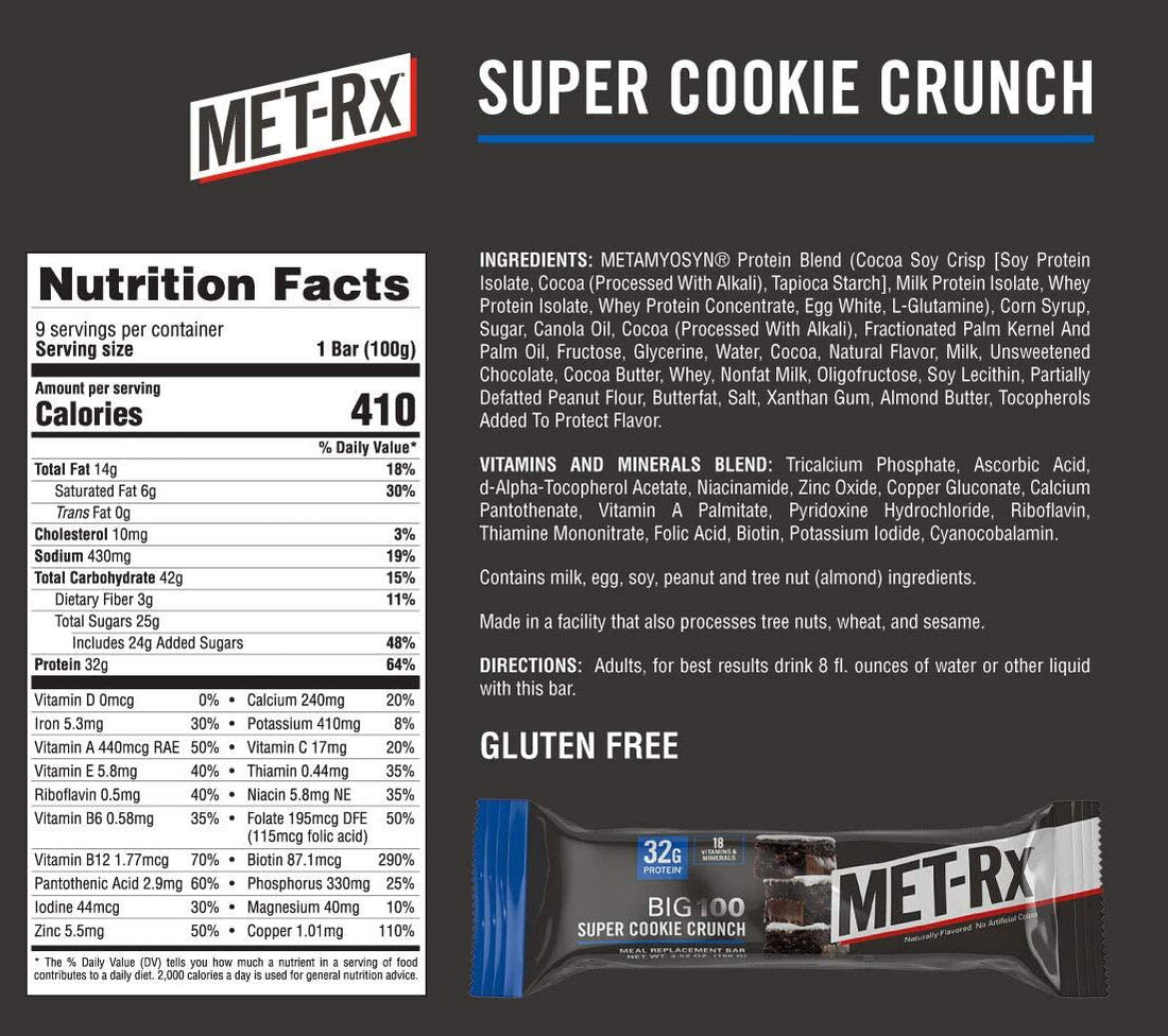 MET-Rx BIG 100 Food Bars by MET-Rx - Exclusive Offer at $23.99 on