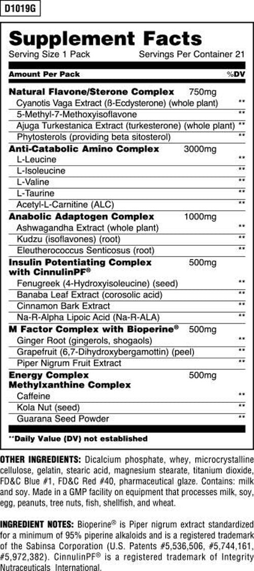 Universal Nutrition Animal M-Stak 21 packs 