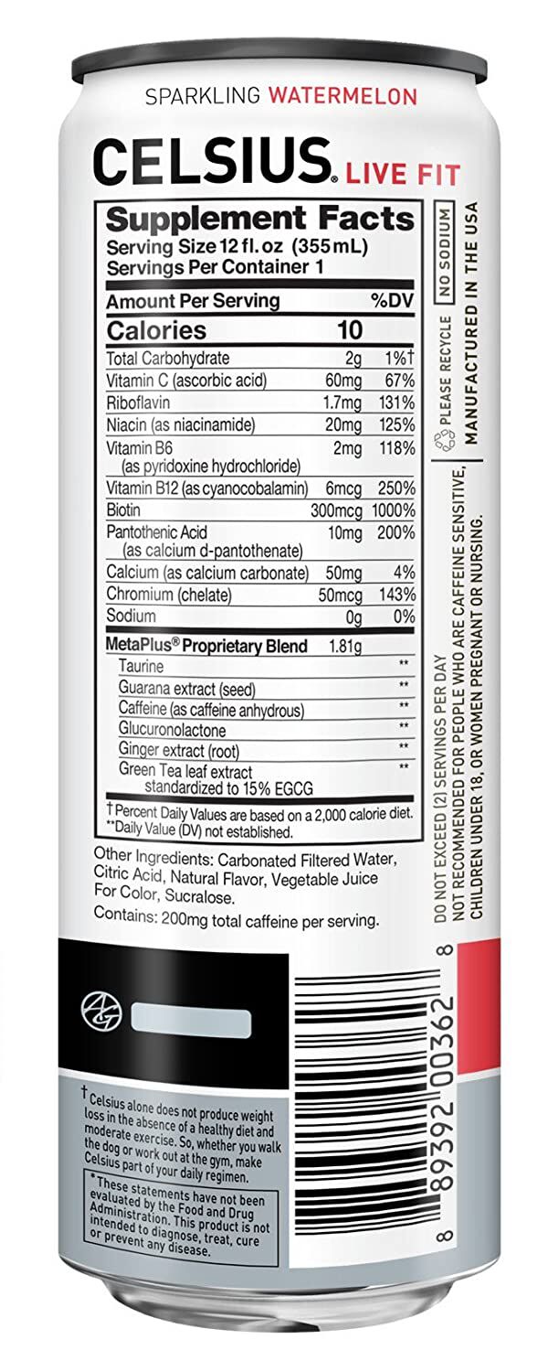 Celicus Label Celsius Energy Drink