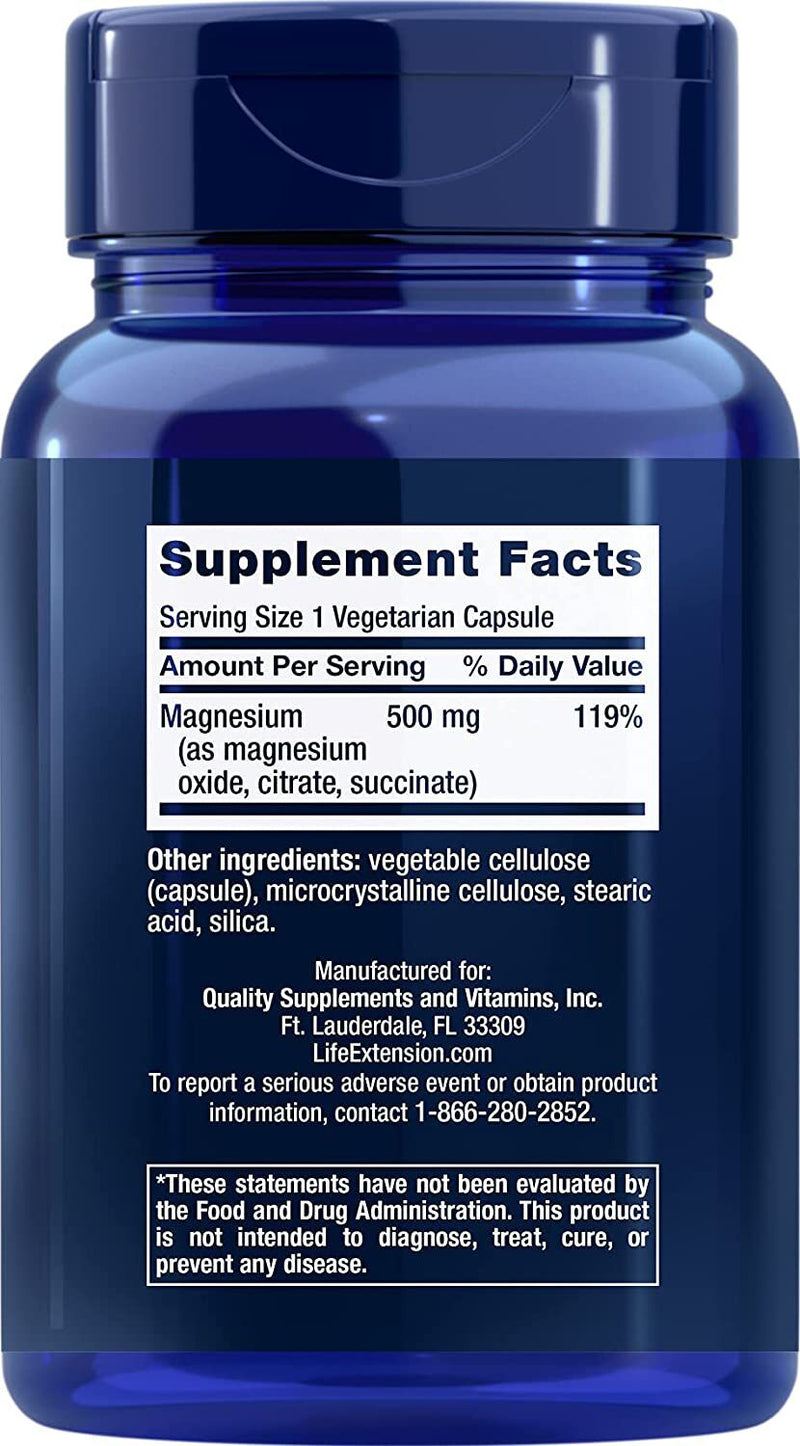 Life Extension Magnesium Caps 100 vegetarian caps 