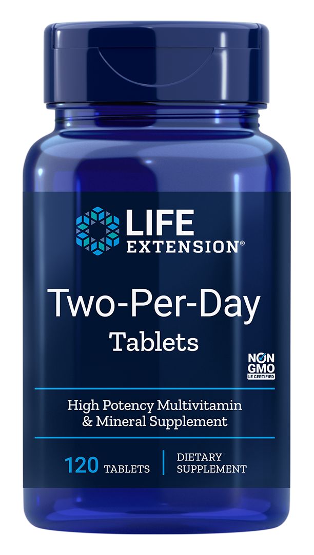 Life Extension Two-Per-Day Multivitamin Tablets 120 tablets 