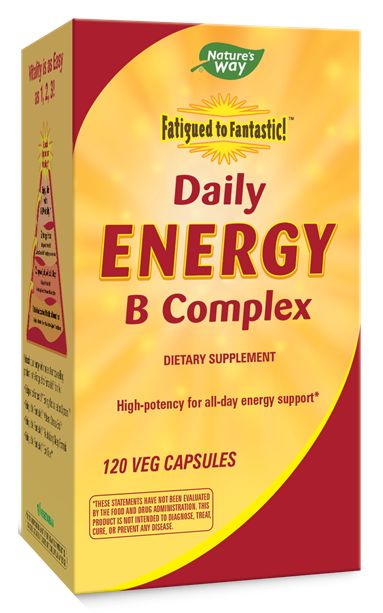 Nature's Way Fatigued to Fantastic! Daily Energy B Complex 120 veg capsules 