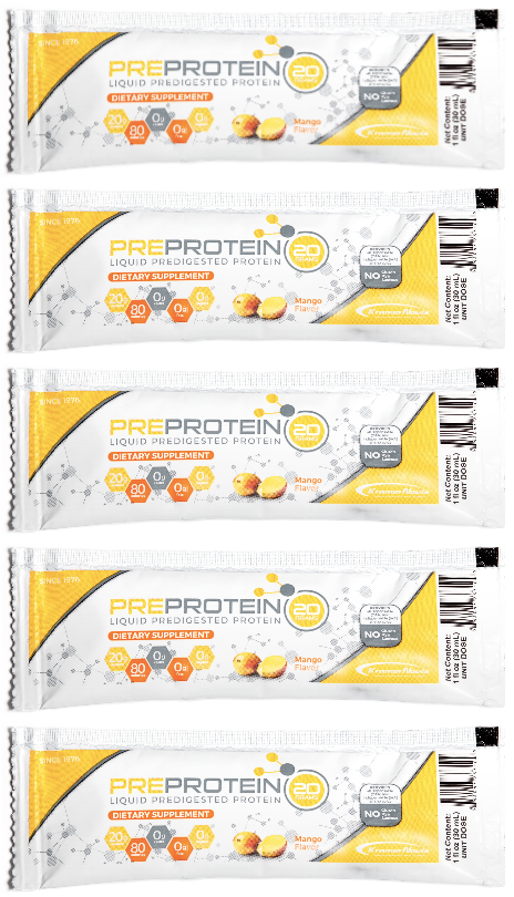 Pre-Protein® 20 Liquid Predigested Protein 1oz Packet - Mango 