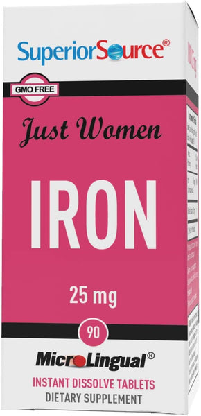 Frunutta Women's Health Iron 25mg - 2 Boxes (360 Total Quick-Dissolve Tabs) - Exp 03/2025