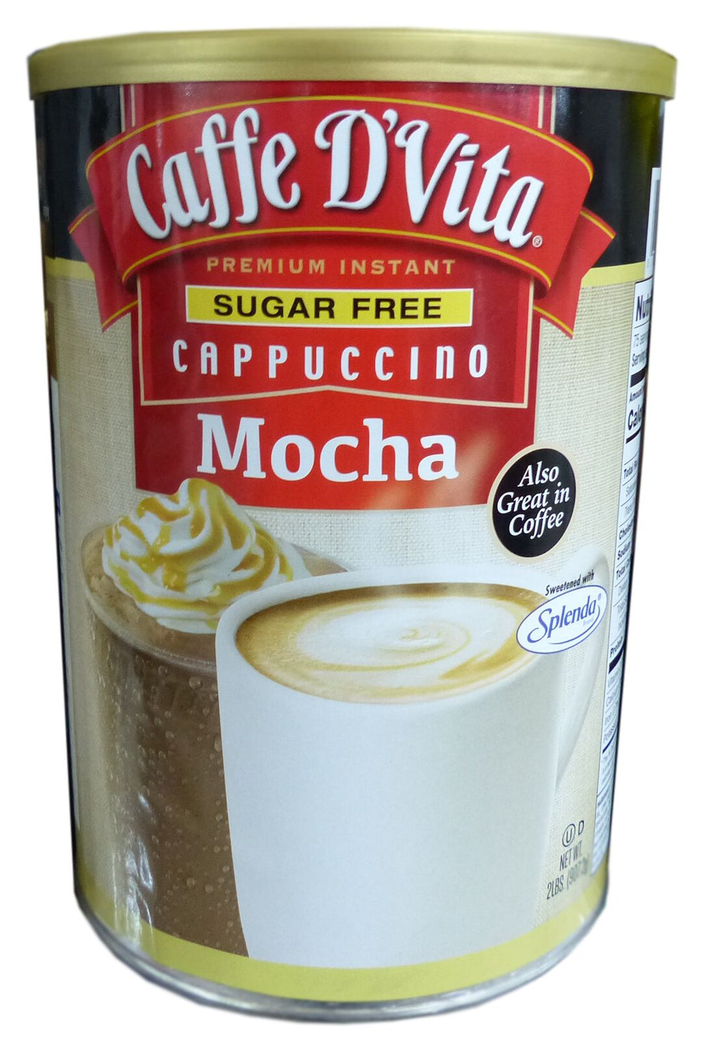 Caffe D'Vita Sugar Free Premium Instant Cappuccino by Caffe D'Vita