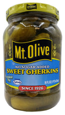 Mt. Olive No Sugar Added Sweet Gherkins 16 fl oz. 