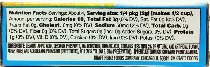Jell-O Sugar-Free Instant Gelatin