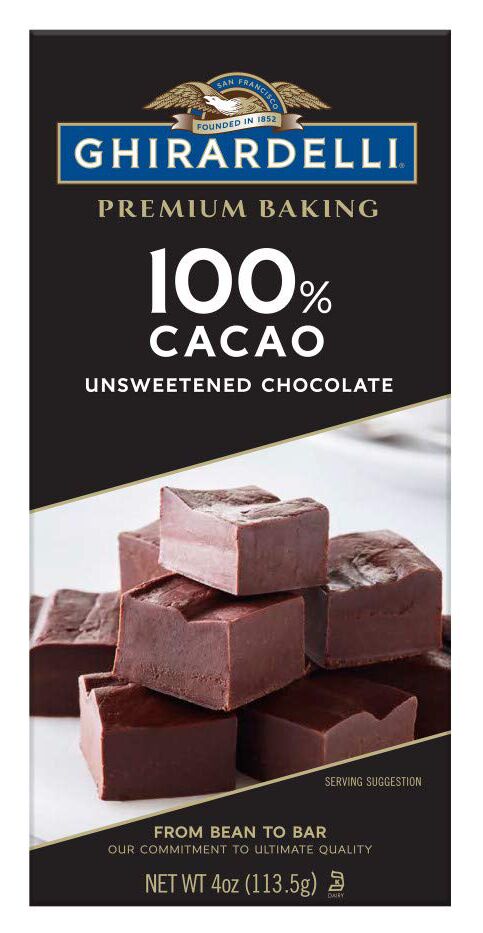 Ghirardelli 100% Cacao Unsweetened Chocolate Bar
