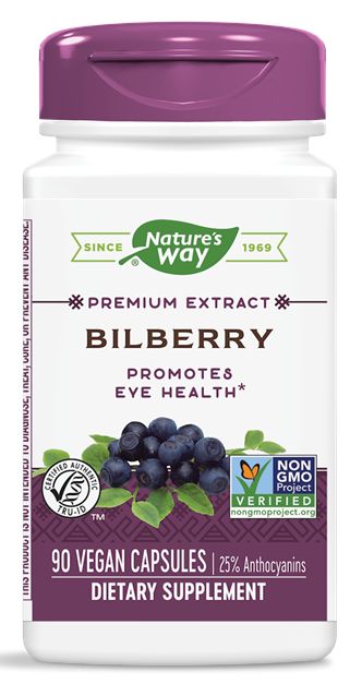 Nature's Way Bilberry Extract 90 vegan capsules 
