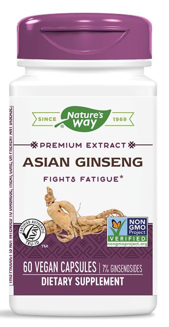 Nature's Way Asian Ginseng 60 vegan capsules 