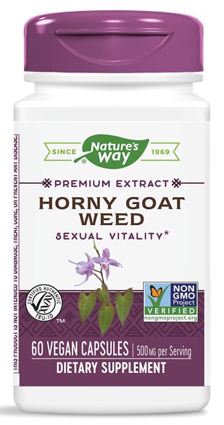 Nature's Way Horny Goat Weed Extract 60 vegan capsules 
