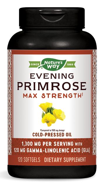 Nature's Way Evening Primrose Oil, Max Strength 120 softgels 
