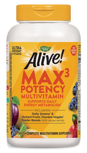 Nature's Way Alive! Max 3 Potency Multivitamin