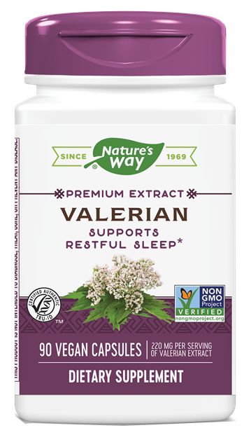 Nature's Way Valerian Extract, Standardized 90 vegan capsules 