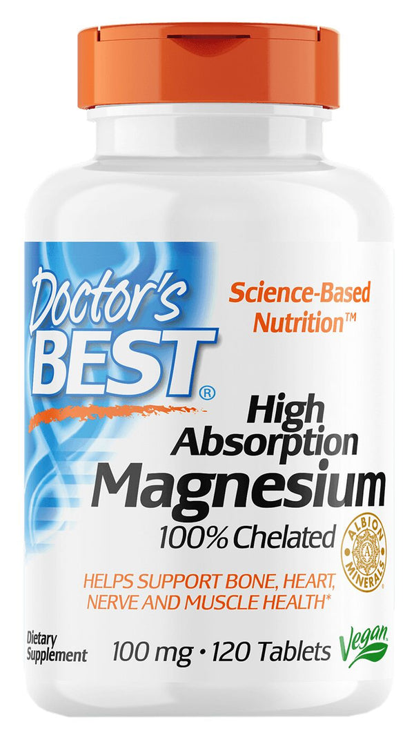 Doctor's Best High Absorption Magnesium 120 tablets 