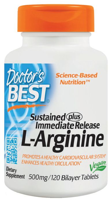 Doctor's Best L-Arginine 120 bilayer tablets 