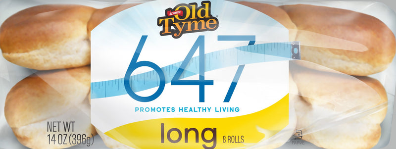 Schmidt / Old Tyme 647 Long Roll (Hot Dog Bun) 8 rolls