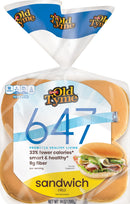 Schmidt / Old Tyme 647 Sandwich Roll (Hamburger Bun) 8 rolls
