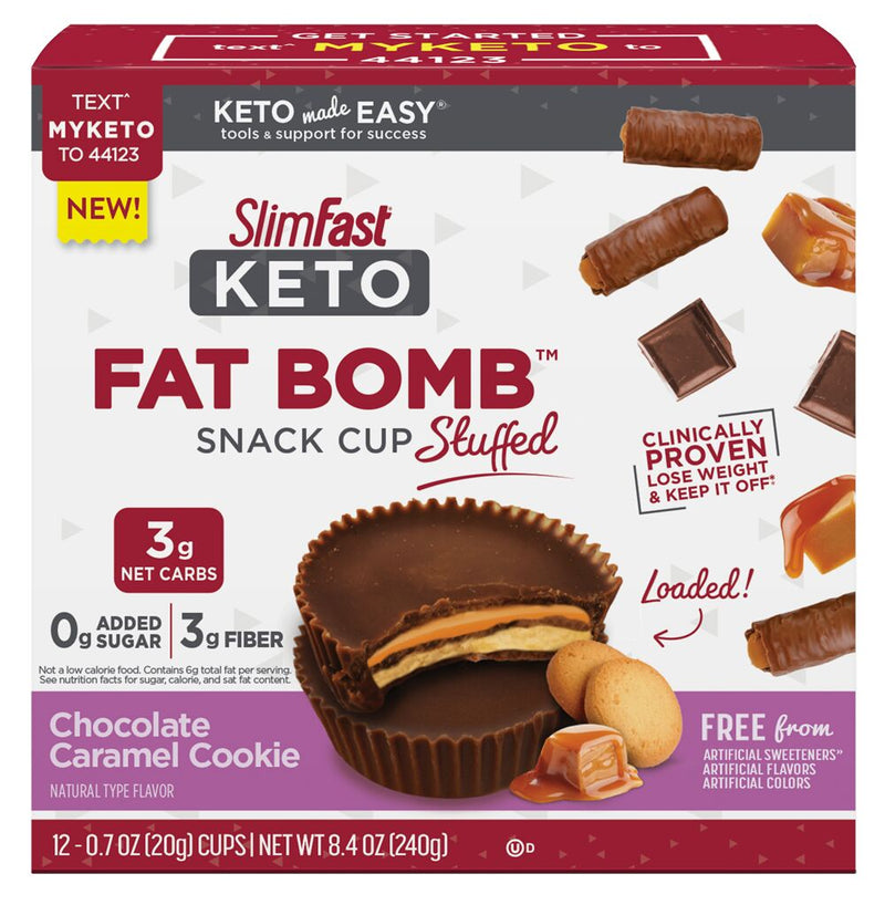 SlimFast Keto Fat Bomb Snack Cup Stuffed