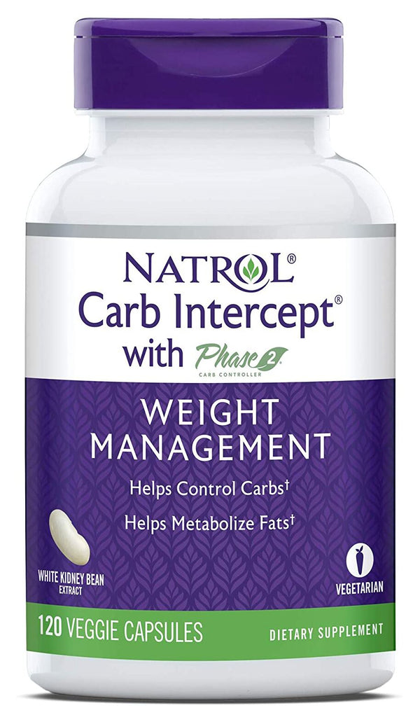 Natrol Carb Intercept 120 veggie capsules 