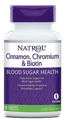 Natrol Cinnamon, Chromium & Biotin 60 tablets