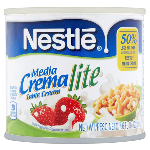 Nestle Media Crema Lite Table Cream, 50% Less Fat 7.6 fl oz. 