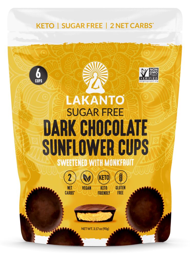 Lakanto Sugar Free Dark Chocolate Sunflower Cups 3.17 oz 