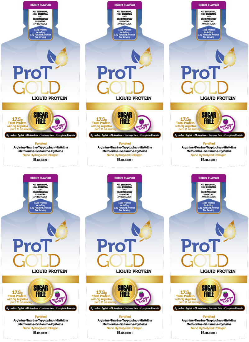 Liquid Collagen Protein Packets by ProT Gold - Berry 