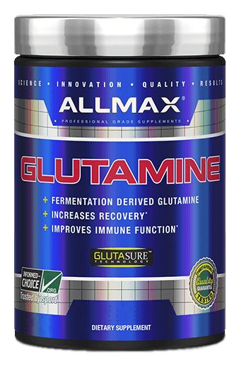 AllMax Nutrition Glutamine (LIQUIDATION : À consommer de préférence avant le 26 août 2026) - 1000 grammes / Micronisé