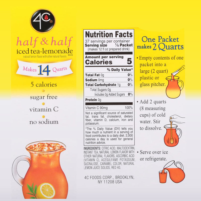 4C Sugar Free Drink Mix Pitcher Pack (7 Packets)