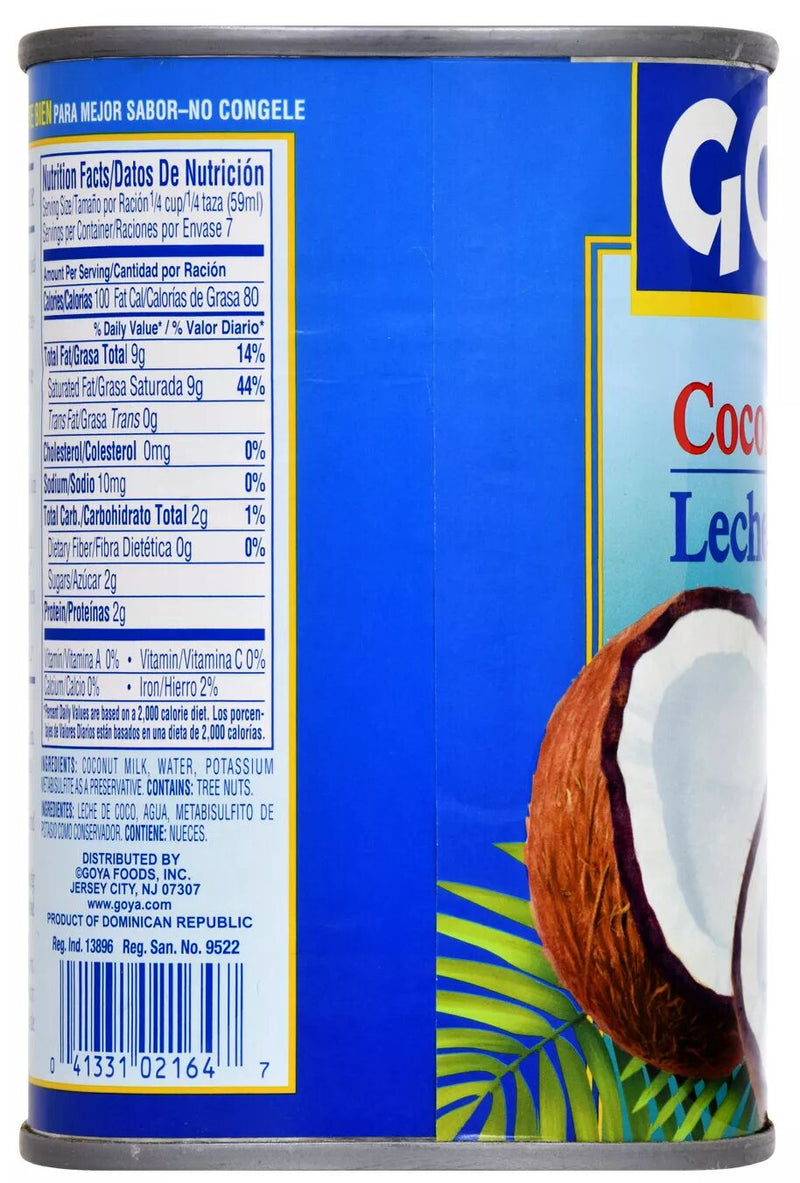 Goya Coconut Milk, No Sugar Added 13.5 fl oz 
