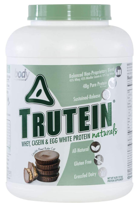 Trutein Naturals de Body Nutrition - 4 lb (1814 g) / Vaso de chocolate y mantequilla de cacahuete