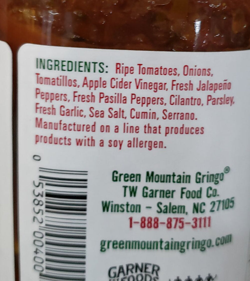 Green Mountain Gringo Salsa