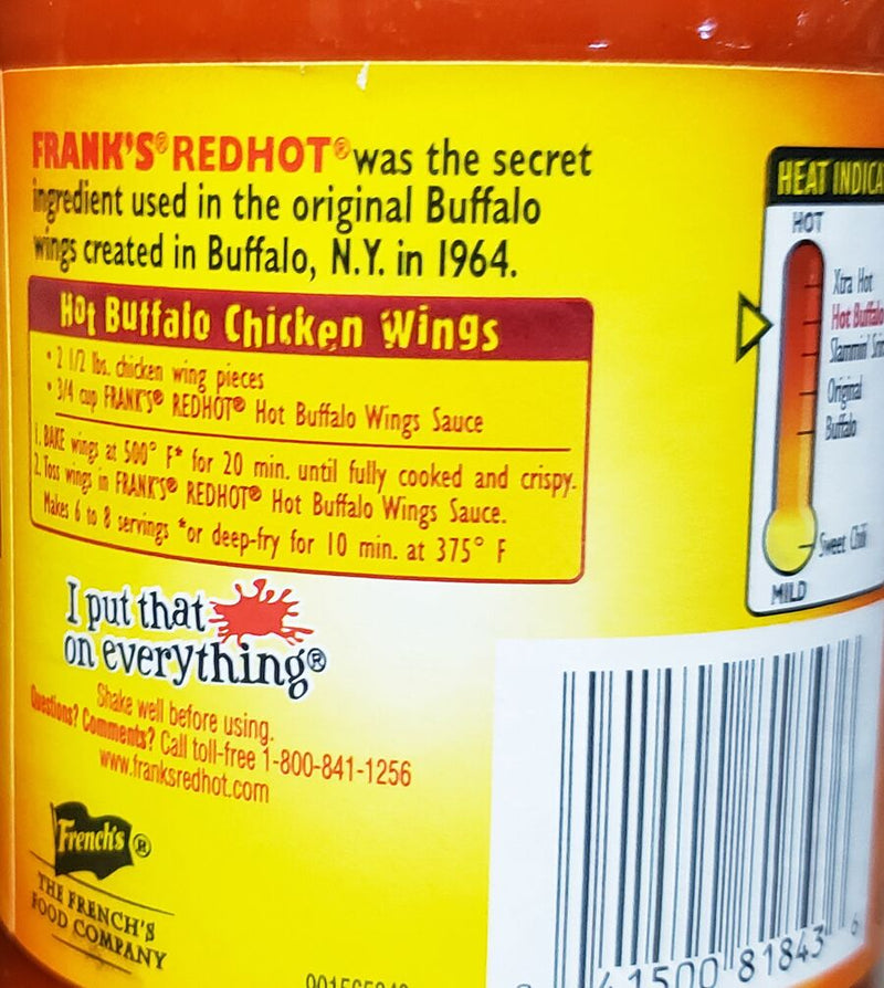Frank's RedHot Hot Buffalo Wings Sauce 12 fl oz 