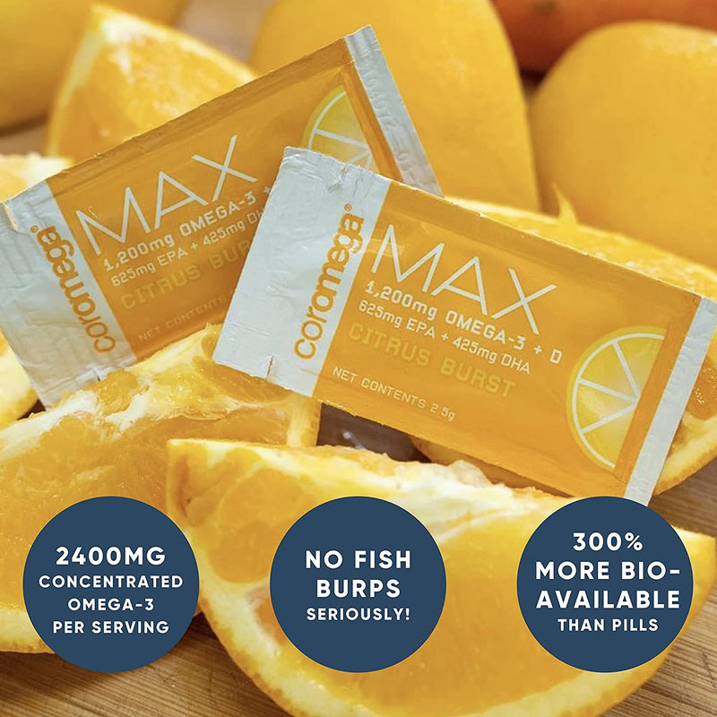 Max Omega-3 Fish Oil Supplement by Coromega 