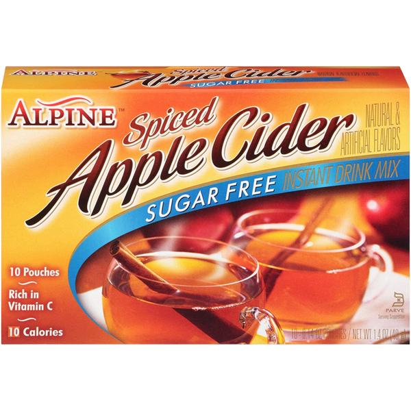 Alpine Cider Sugar Free Spiced Apple Cider 10 pouches 