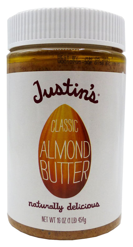 Mantequilla de Almendras Clásica de JUSTIN'S® (OFERTA: Consumir preferentemente antes del 28 de octubre de 2026) - Clásico (LIQUIDACIÓN: Consumir preferentemente antes del 28 de octubre de 2026) / 453,6 g