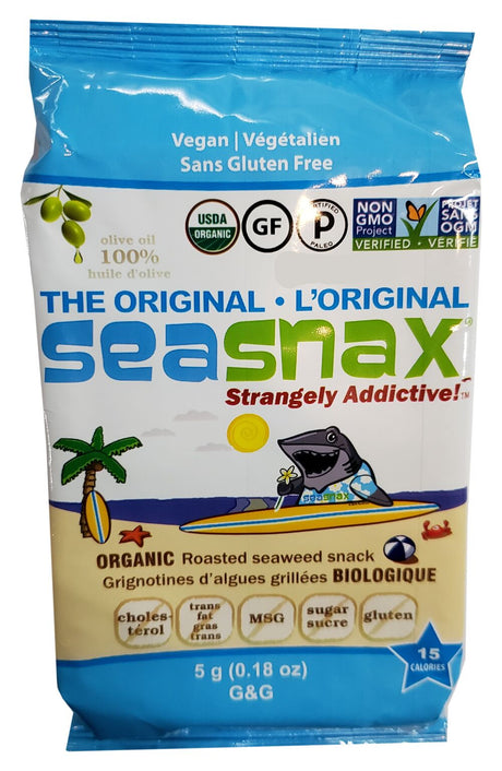 Snacks d'algues SeaSnax à emporter - Originale / 0,18 oz.