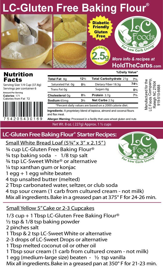 LC Foods Gluten Free Baking Flour 1 lb. 