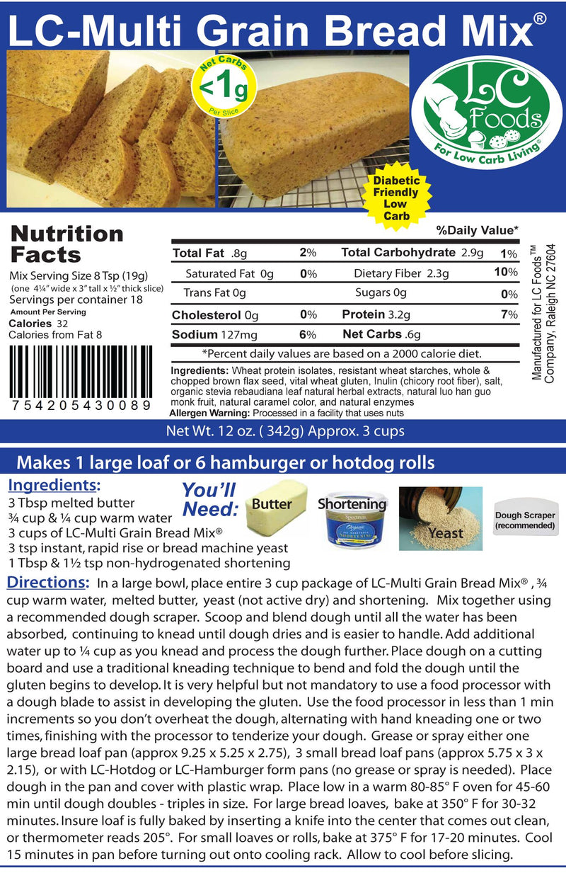 LC Foods Multi Grain Bread Mix 12 oz. 