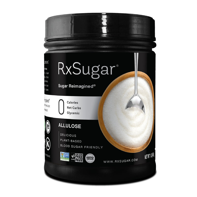 RxSugar 1 Pound Canister (1 lb) - 0 Calories. 0 Net Carbs. 0 Glycemic 