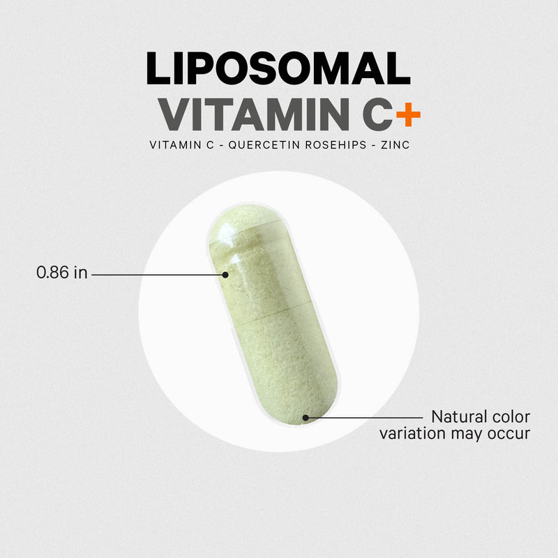 Liposomal Vitamin C 1500mg Supplement with Zinc Elderberry & Quercetin by Codeage 