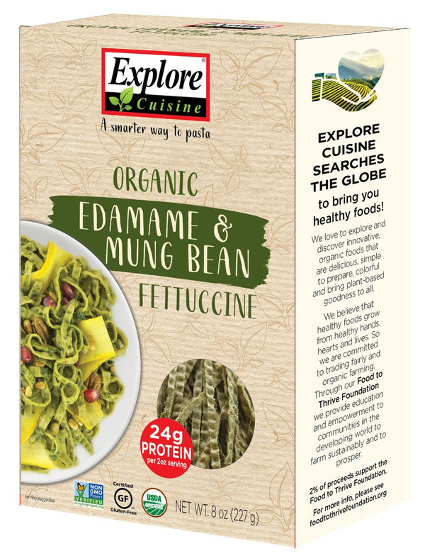 Explore Cuisine Organic Edamame & Mung Bean Fettuccine 8 oz. (227g) 